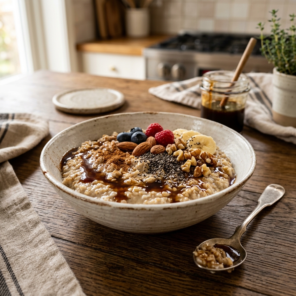 Oatmeal with Date Syrup